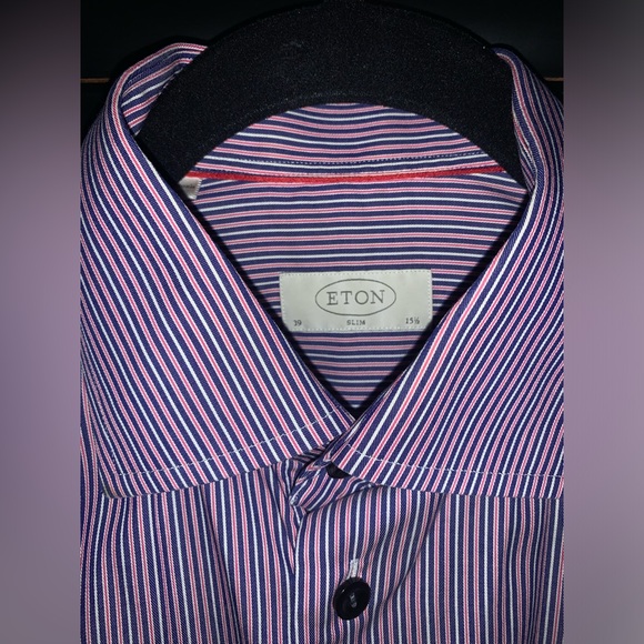 Eton slim fit dress shirt size 15.5 - Picture 2 of 6
